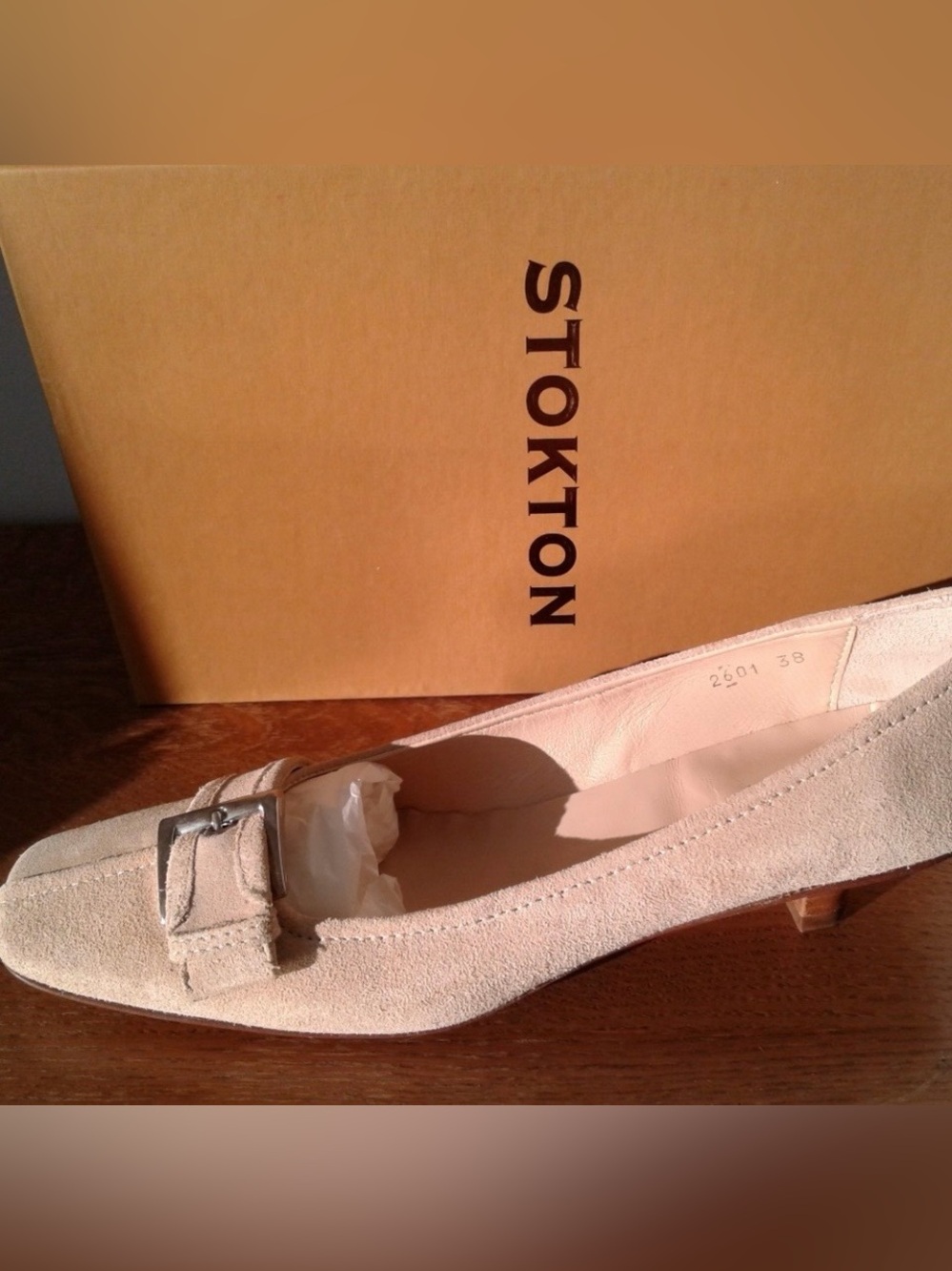 Handmade Italian Leather Kitten Heels, 8